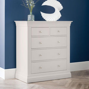 CLERMONT 4+3 DRAWER CHEST - LIGHT GREY - Living with Luxury