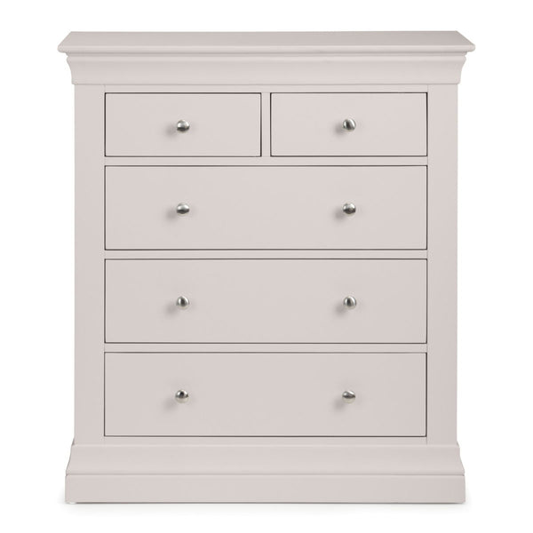 CLERMONT 4+3 DRAWER CHEST - LIGHT GREY - Living with Luxury