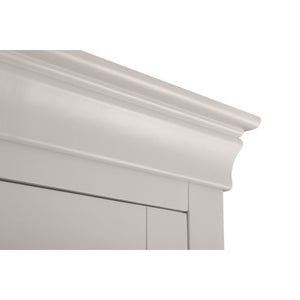 CLERMONT 2 DOOR 1 DRAWER WARDROBE - LIGHT GREY - Living with Luxury