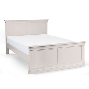 CLERMONT 135CM DOUBLE BED - LIGHT GREY - Living with Luxury