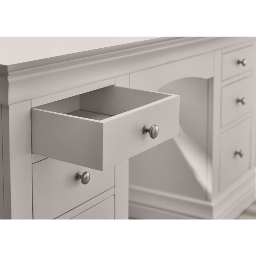 CLERMONT DRESSING TABLE - LIGHT GREY - Living with Luxury