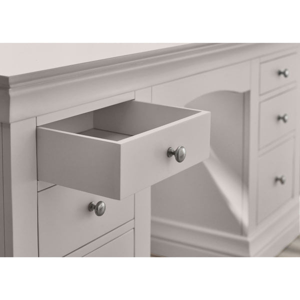 CLERMONT DRESSING TABLE - LIGHT GREY - Living with Luxury