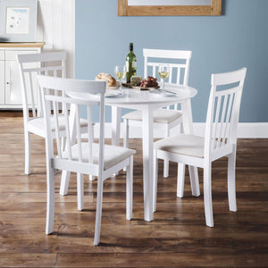 COAST WHITE DROPLEAF TABLE - Living with Luxury