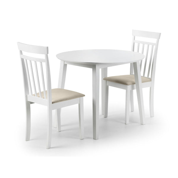 COAST WHITE DROPLEAF TABLE - Living with Luxury