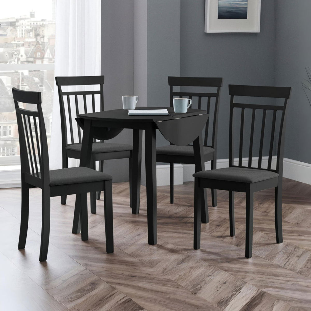COAST BLACK DROPLEAF TABLE - Living with Luxury