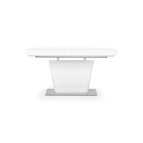COMO HIGH GLOSS EXTENDING TABLE - WHITE - Living with Luxury