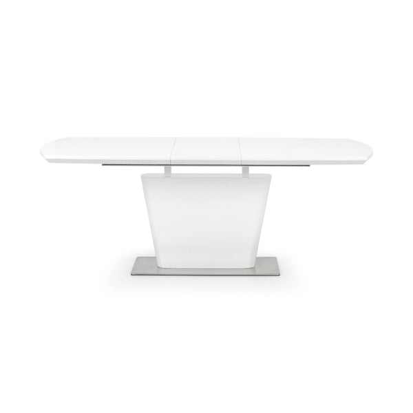 COMO HIGH GLOSS EXTENDING TABLE - WHITE - Living with Luxury