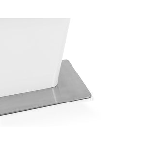COMO HIGH GLOSS EXTENDING TABLE - WHITE - Living with Luxury