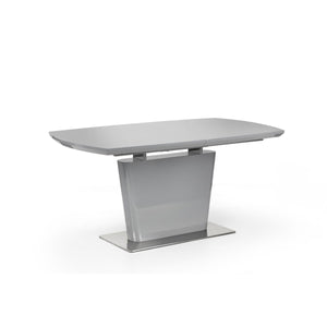 COMO HIGH GLOSS EXTENDING TABLE - GREY - Living with Luxury