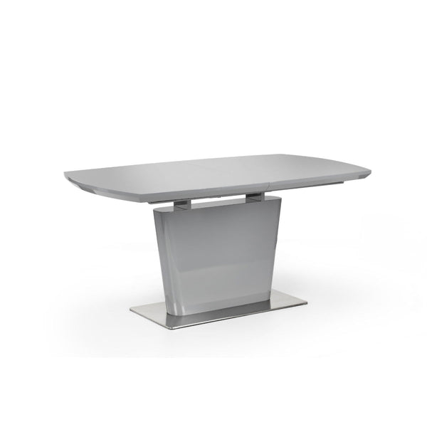 COMO HIGH GLOSS EXTENDING TABLE - GREY - Living with Luxury