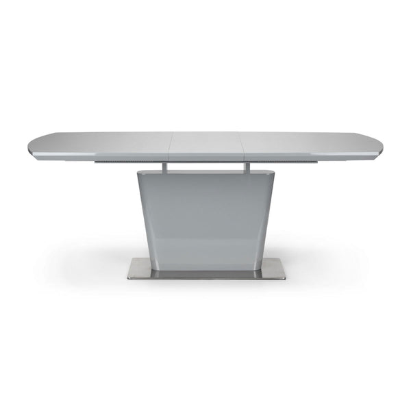 COMO HIGH GLOSS EXTENDING TABLE - GREY - Living with Luxury