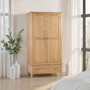 COTSWOLD 2 DOOR 1 DRAWER WARDROBE - Living with Luxury