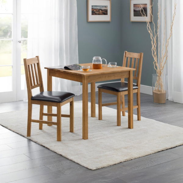 COXMOOR SQUARE DINING TABLE 75CM - OAK - Living with Luxury