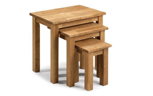 COXMOOR NEST OF 3 TABLES - OAK - Living with Luxury