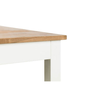 COXMOOR RECTANGULAR DINING TABLE - IVORY & OAK - Living with Luxury