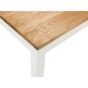 COXMOOR RECTANGULAR DINING TABLE - IVORY & OAK - Living with Luxury