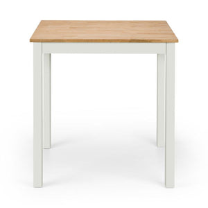 COXMOOR SQUARE DINING TABLE 75CM - IVORY & OAK - Living with Luxury