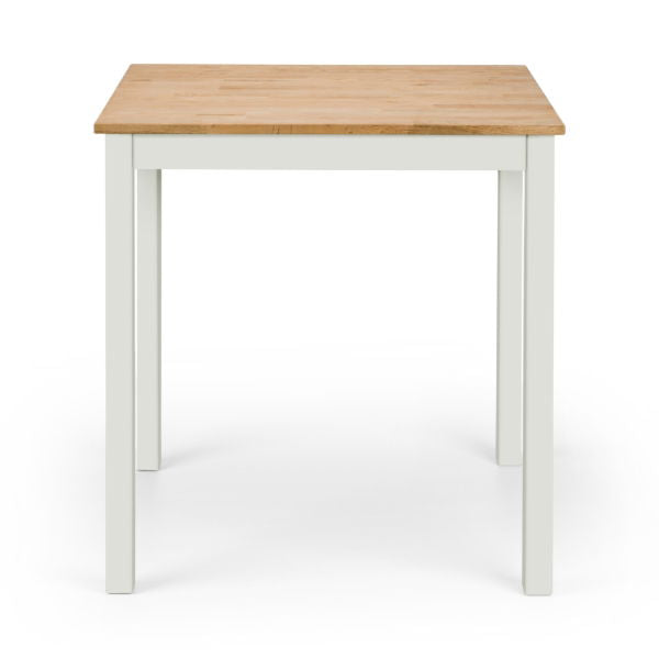 COXMOOR SQUARE DINING TABLE 75CM - IVORY & OAK - Living with Luxury