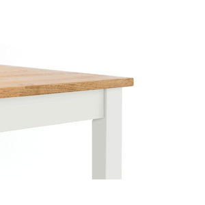 COXMOOR SQUARE DINING TABLE 75CM - IVORY & OAK - Living with Luxury