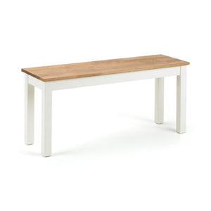 COXMOOR BENCH - IVORY & OAK - Living with Luxury