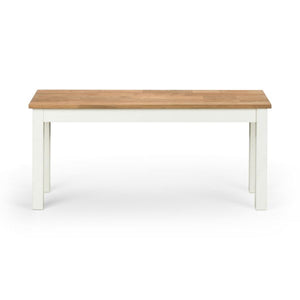 COXMOOR BENCH - IVORY & OAK - Living with Luxury