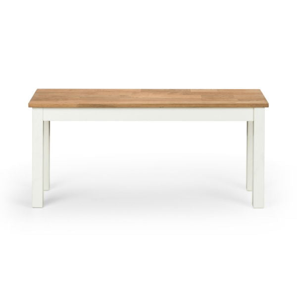 COXMOOR BENCH - IVORY & OAK - Living with Luxury