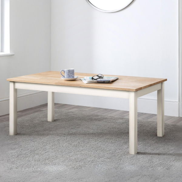 COXMOOR COFFEE TABLE - IVORY & OAK - Living with Luxury