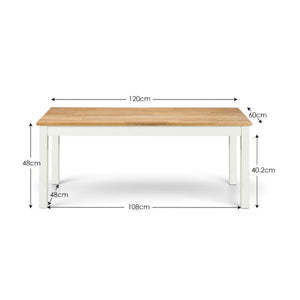 COXMOOR COFFEE TABLE - IVORY & OAK - Living with Luxury