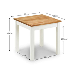 COXMOOR LAMP TABLE - IVORY & OAK - Living with Luxury