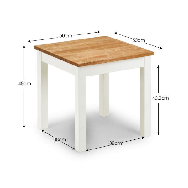 COXMOOR LAMP TABLE - IVORY & OAK - Living with Luxury
