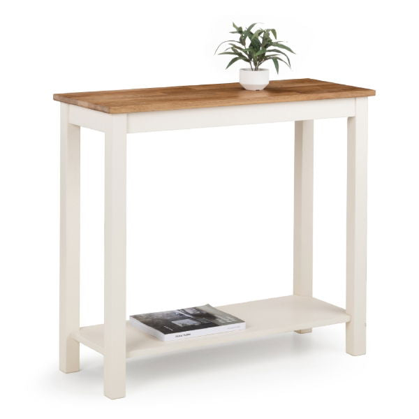 COXMOOR CONSOLE TABLE 90CM - IVORY & OAK - Living with Luxury