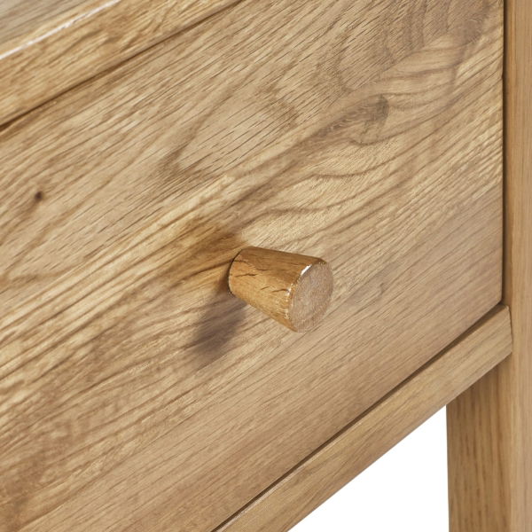 COXMOOR 1 DRAWER BEDSIDE - OAK - Living with Luxury