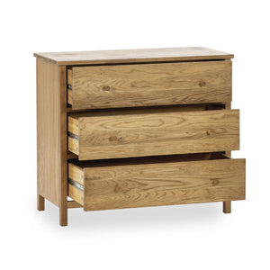 COXMOOR 3 DRAWER CHEST - OAK - Living with Luxury