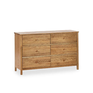 COXMOOR 6 DRAWER CHEST - OAK - Living with Luxury