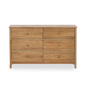 COXMOOR 6 DRAWER CHEST - OAK - Living with Luxury
