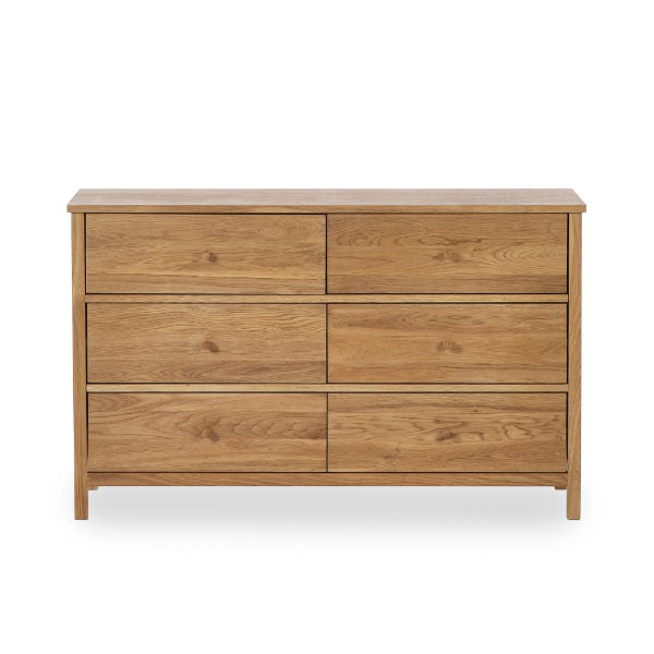 COXMOOR 6 DRAWER CHEST - OAK - Living with Luxury