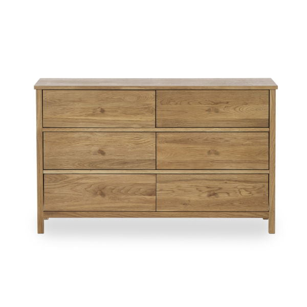COXMOOR 6 DRAWER CHEST - OAK - Living with Luxury