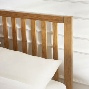 COXMOOR 135CM BED - IVORY & OAK - Living with Luxury