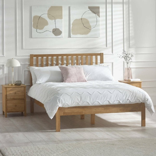 COXMOOR 135CM BED - OAK - Living with Luxury