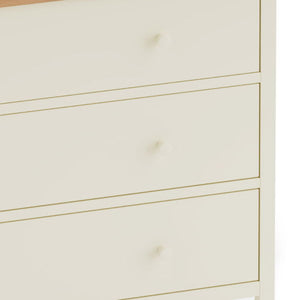 COXMOOR 6 DRAWER CHEST - IVORY &  OAK - Living with Luxury