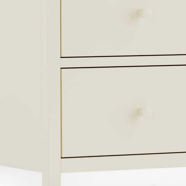 COXMOOR 6 DRAWER CHEST - IVORY &  OAK - Living with Luxury