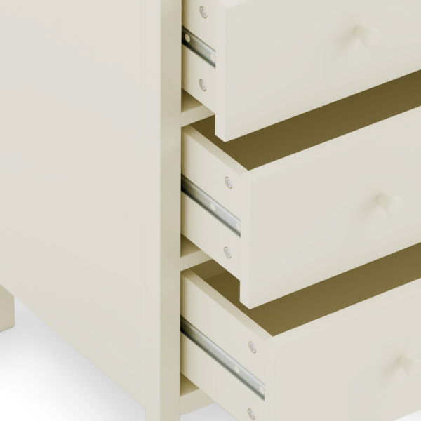 COXMOOR 6 DRAWER CHEST - IVORY &  OAK - Living with Luxury
