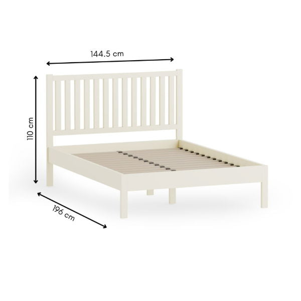 COXMOOR 135CM BED - IVORY & OAK - Living with Luxury
