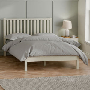 COXMOOR 150CM BED - IVORY & OAK - Living with Luxury