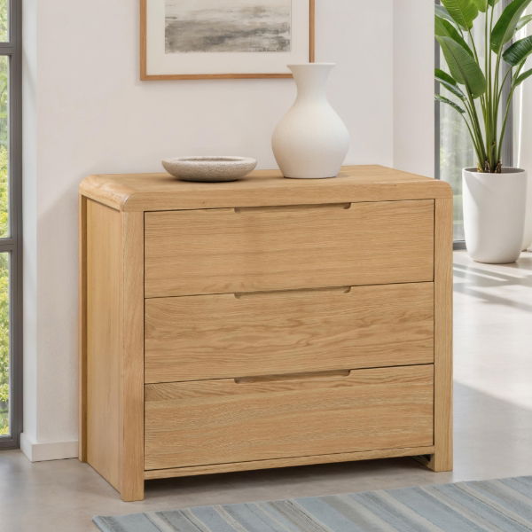 CURVE 3 DRAWER CHEST ASS - Living with Luxury