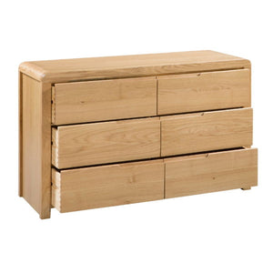 CURVE 6 DRAWER WIDE CHEST ASS - Living with Luxury
