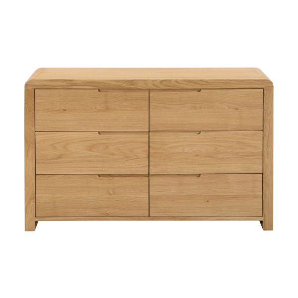 CURVE 6 DRAWER WIDE CHEST ASS - Living with Luxury