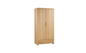 CURVE 2 DOOR 1 DRAWER WARDROBE - Living with Luxury