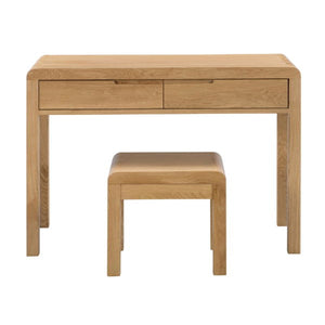 CURVE 2 DRAWER DRESSING TABLE & STOOL ASS - Living with Luxury