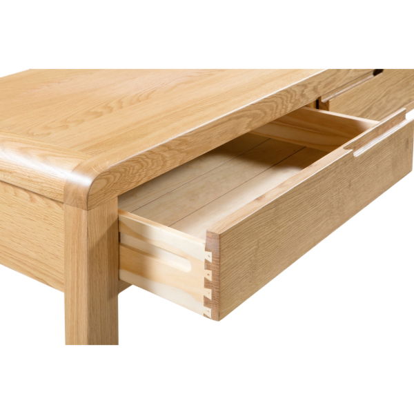 CURVE 2 DRAWER DRESSING TABLE & STOOL ASS - Living with Luxury